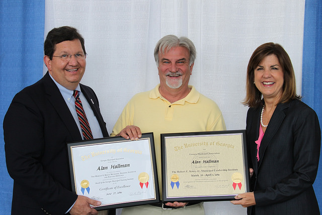 Mayor Alan Hallman was recognized at the Georgia Municipal Association