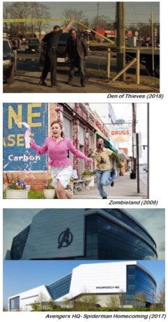 Stills from various productions shot in Hapeville