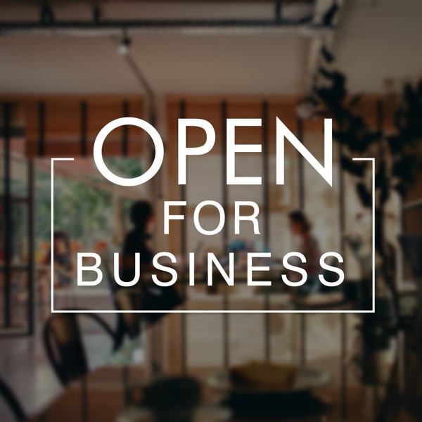 Image of Open for Business sign