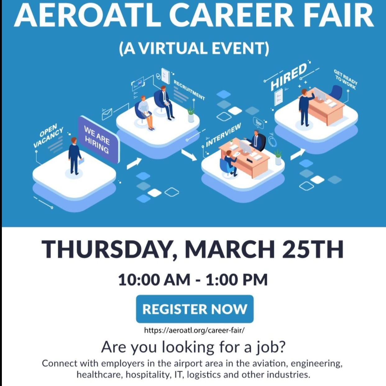 AeroATL Virtual Career Fair Flyer