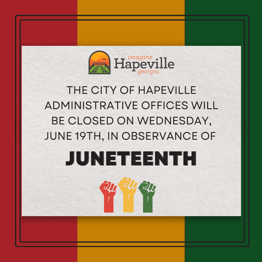 The City of hapeville will (1)