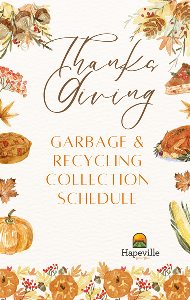 Thanksgiving Schedule